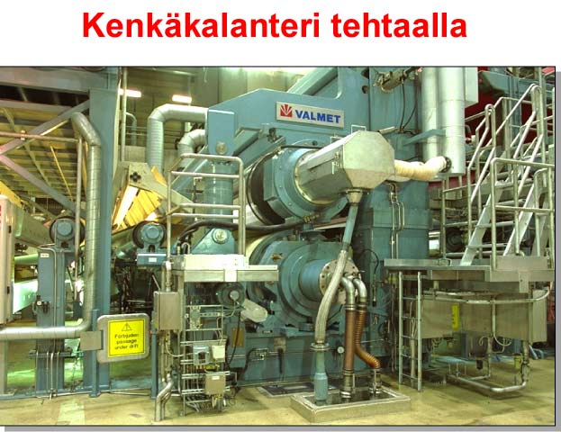 Kenkkalanteri tehtaalla (Metso Paper)